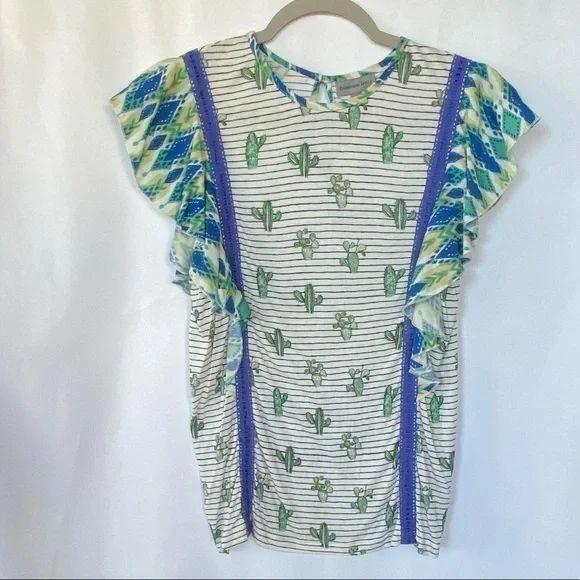 Anthropologie Zofana Cactus Print XS - Picture 4 of 6